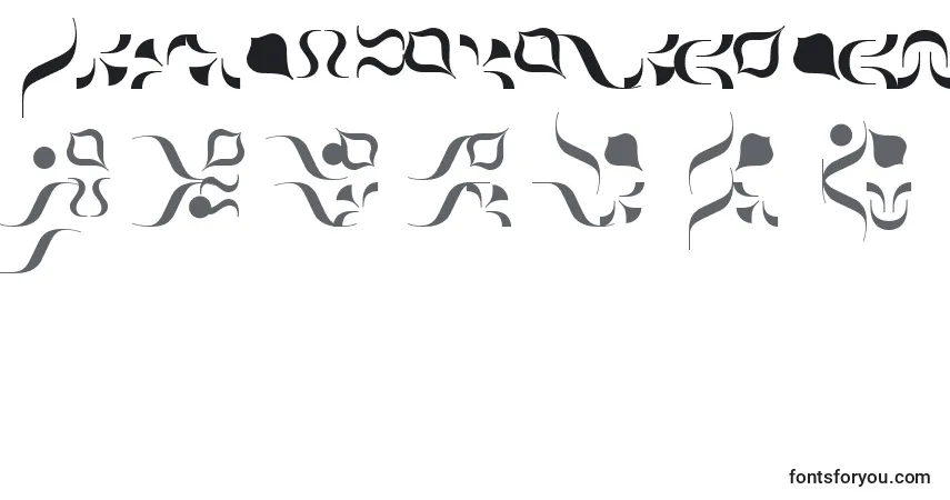 PompeijanaBorders-fontti – aakkoset, numerot, erikoismerkit