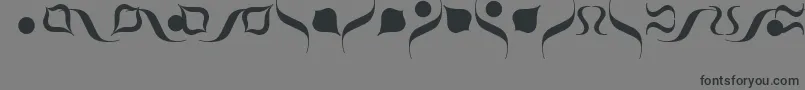 PompeijanaBorders-Schriftart – Schwarze Schriften auf grauem Hintergrund