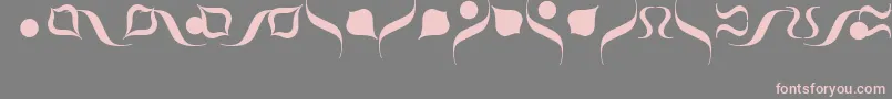 PompeijanaBorders-Schriftart – Rosa Schriften auf grauem Hintergrund