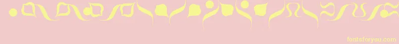 PompeijanaBorders-Schriftart – Gelbe Schriften auf rosa Hintergrund