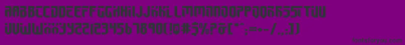 FedyralIiExpanded Font – Black Fonts on Purple Background