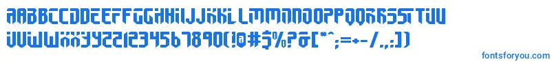 FedyralIiExpanded-fontti – siniset fontit valkoisella taustalla