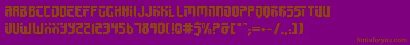 FedyralIiExpanded Font – Brown Fonts on Purple Background