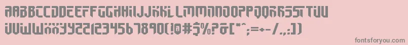 フォントFedyralIiExpanded – ピンクの背景に灰色の文字