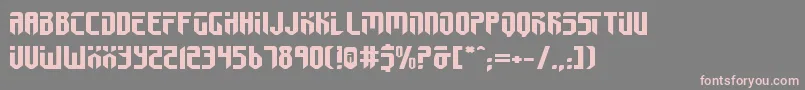 Шрифт FedyralIiExpanded – розовые шрифты на сером фоне