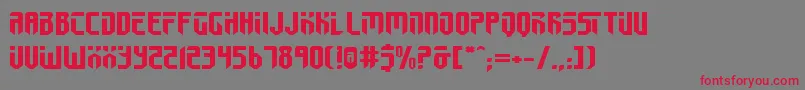 FedyralIiExpanded Font – Red Fonts on Gray Background