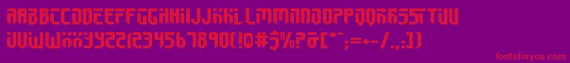 FedyralIiExpanded Font – Red Fonts on Purple Background