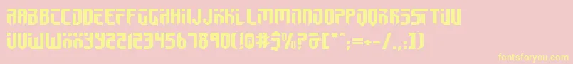 FedyralIiExpanded Font – Yellow Fonts on Pink Background