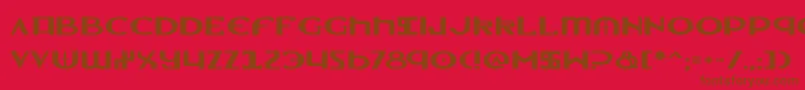 fuente LionheartExpanded – Fuentes Marrones Sobre Fondo Rojo