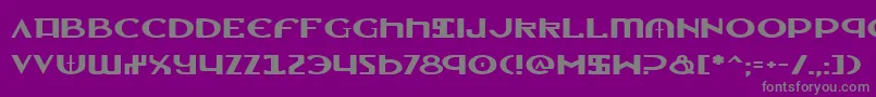 LionheartExpanded Font – Gray Fonts on Purple Background