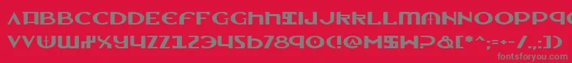 LionheartExpanded Font – Gray Fonts on Red Background