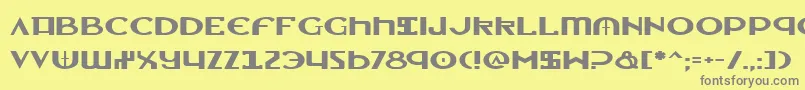 LionheartExpanded Font – Gray Fonts on Yellow Background