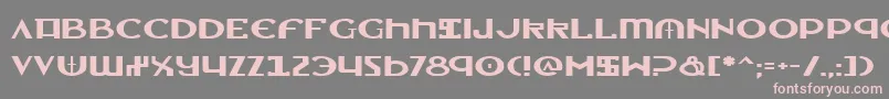 Шрифт LionheartExpanded – розовые шрифты на сером фоне
