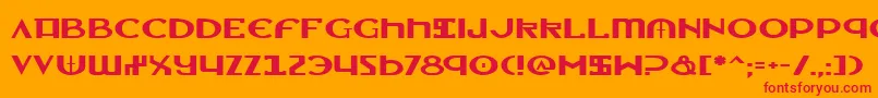 Шрифт LionheartExpanded – красные шрифты на оранжевом фоне