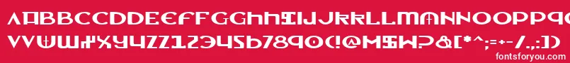 LionheartExpanded Font – White Fonts on Red Background