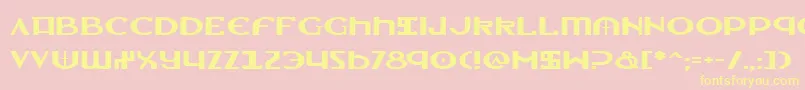 Шрифт LionheartExpanded – жёлтые шрифты на розовом фоне