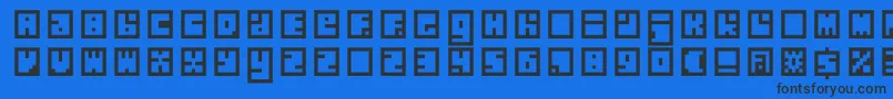 Silverbloc Font – Black Fonts on Blue Background