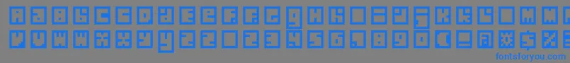 Silverbloc Font – Blue Fonts on Gray Background