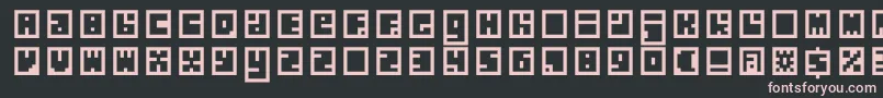 Silverbloc Font – Pink Fonts on Black Background