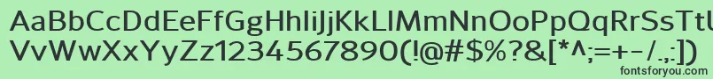 SavileDemibold Font – Black Fonts on Green Background