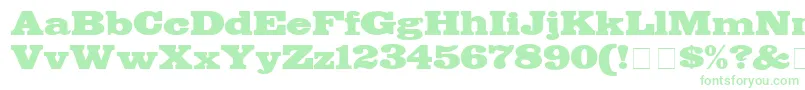BodegaDisplaySsi-Schriftart – Grüne Schriften