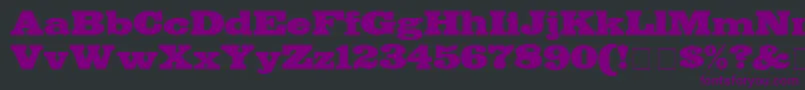 BodegaDisplaySsi Font – Purple Fonts on Black Background