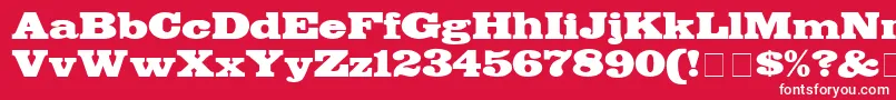 BodegaDisplaySsi Font – White Fonts on Red Background