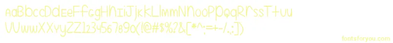 Шрифт EvenMoreMixedUp2 – жёлтые шрифты