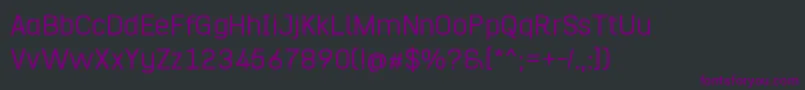 Шрифт HurufoNumero – фиолетовые шрифты на чёрном фоне