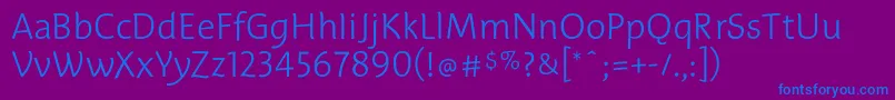 EdificethinTb Font – Blue Fonts on Purple Background