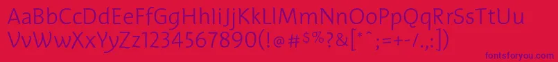EdificethinTb Font – Purple Fonts on Red Background