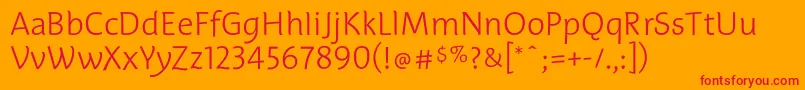 EdificethinTb Font – Red Fonts on Orange Background