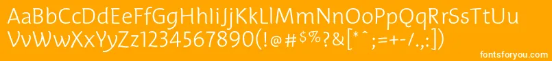 EdificethinTb Font – White Fonts on Orange Background
