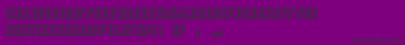 AttilaShadowregular Font – Black Fonts on Purple Background