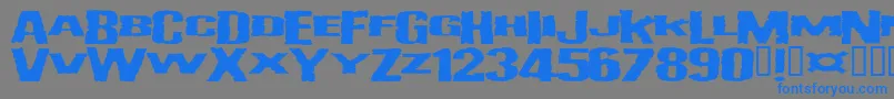 Vulgardisplayofpower Font – Blue Fonts on Gray Background