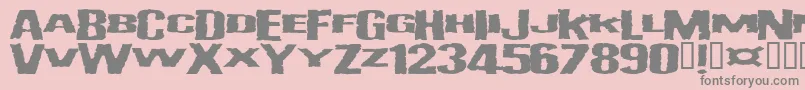 Vulgardisplayofpower Font – Gray Fonts on Pink Background