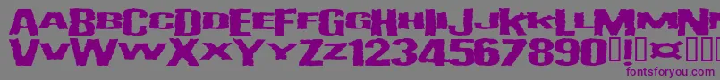 Vulgardisplayofpower Font – Purple Fonts on Gray Background