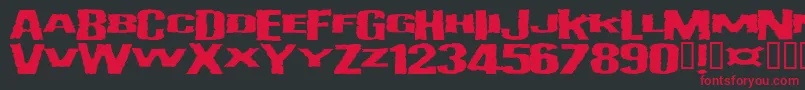 Vulgardisplayofpower Font – Red Fonts on Black Background