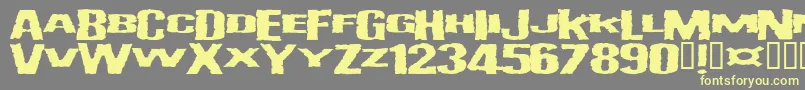 Vulgardisplayofpower Font – Yellow Fonts on Gray Background