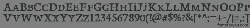 PapillonsDemo Font – Black Fonts on Gray Background