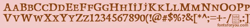 PapillonsDemo Font – Brown Fonts on Pink Background