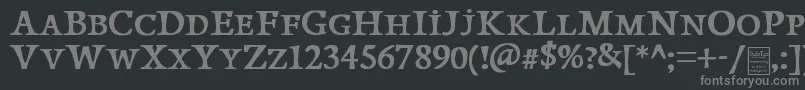 PapillonsDemo Font – Gray Fonts on Black Background