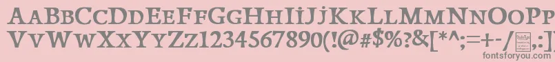 PapillonsDemo Font – Gray Fonts on Pink Background