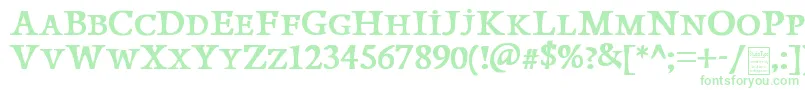 PapillonsDemo Font – Green Fonts on White Background