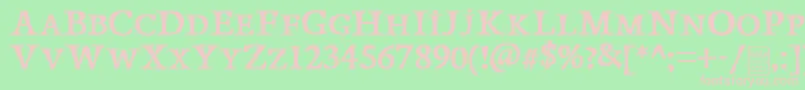 PapillonsDemo Font – Pink Fonts on Green Background