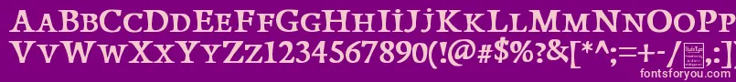 PapillonsDemo Font – Pink Fonts on Purple Background