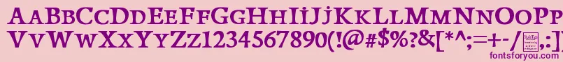 PapillonsDemo Font – Purple Fonts on Pink Background