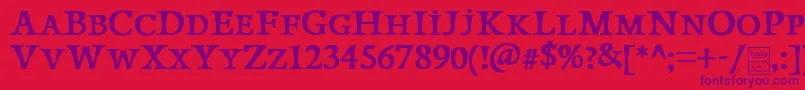 PapillonsDemo Font – Purple Fonts on Red Background