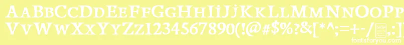 PapillonsDemo Font – White Fonts on Yellow Background