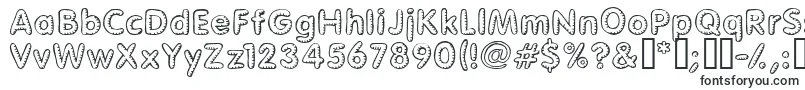 Шрифт Glimstick – формы шрифтов